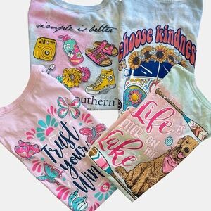 Simply Southern Set of 4 Short-Sleeved Shirts